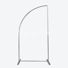 Lofaris Silver Half Moon Arch Backdrop Stand Frame for Wedding