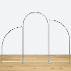 Lofaris Silver Stands Set Half Arch Backdrop Stand Frame