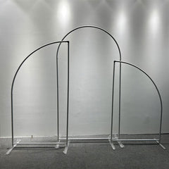 Lofaris Silver Stands Set Half Arch Backdrop Stand Frame