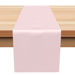 Lofaris Simple Elegant Pink Solid Dining Room Table Runner