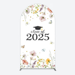 Lofaris Simple Floral Class Of 2025 Graduation Arch Backdrop