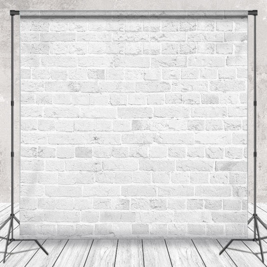 Lofaris Simple Grey Brick Wall Indoor Photography Backdrop