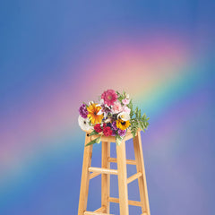 Lofaris Simple Hazy Rainbow Bokeh Backdrop For Photography