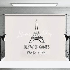 Lofaris Simple Sport Tower Olympic Games Paris 2024 Backdrop