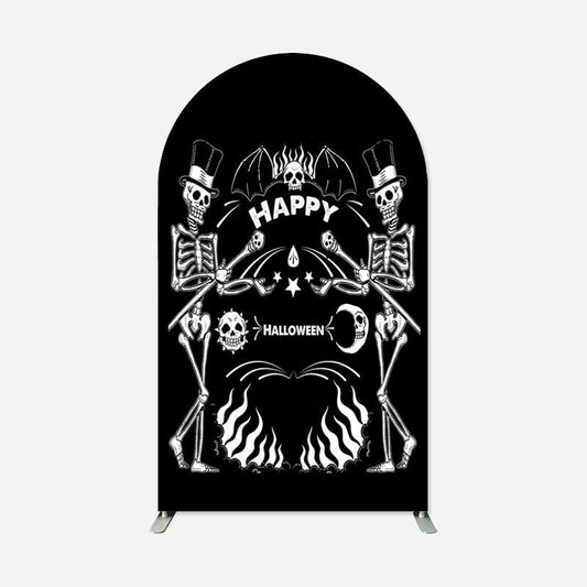 Lofaris Skeleton Halloween Birthday Party Arch Backdrop