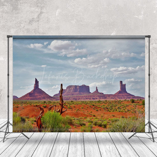 Lofaris Sky Plant Desert Mountains Natural Scenery Backdrop