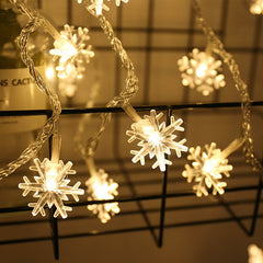Lofaris Warm Color Snowflake Party LED String Fairy Lights