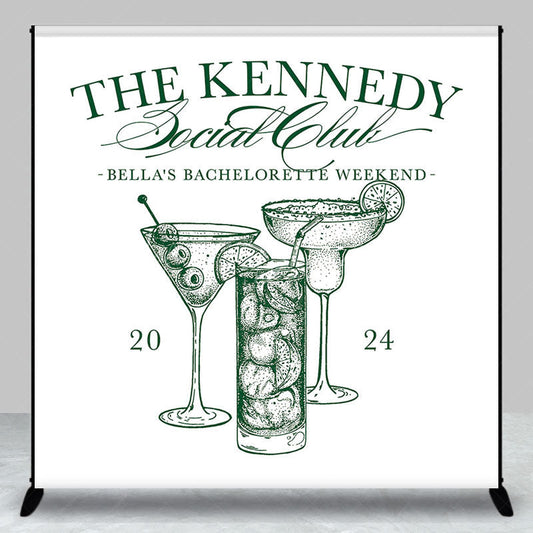 Lofaris Social Club Custom Bachelorette Weekend Backdrop