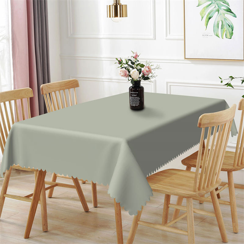 Soild Color Sage Green Decorative Rectangle Tablecloth - Lofaris