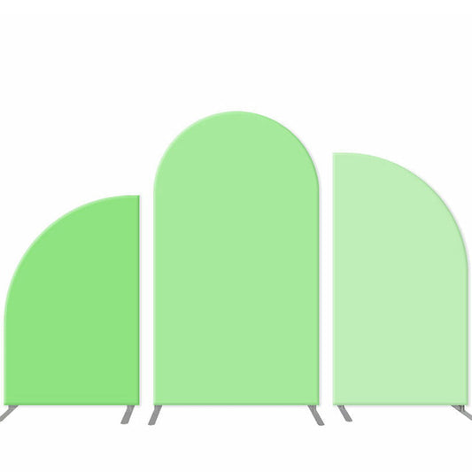 Lofaris Solid Light Green System Birthday Arch Backdrop Set