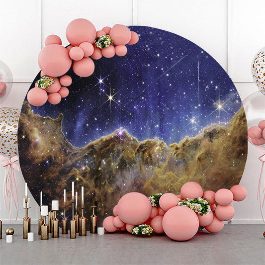 Lofaris Space Telescope Carina Nebula Party Round Backdrop