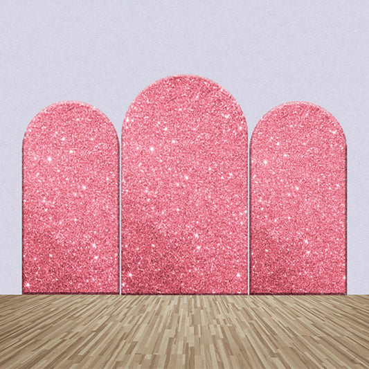 Lofaris Sparkle Pink Sequin Birthday Party Arch Backdrop Kit