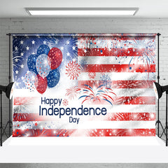 Lofaris Sparkling Balloon Star Independence Day Backdrop