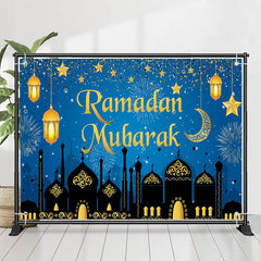 Lofaris Sparks Moon Star Nights Ramadan Mubarak Backdrop