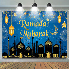 Lofaris Sparks Moon Star Nights Ramadan Mubarak Backdrop