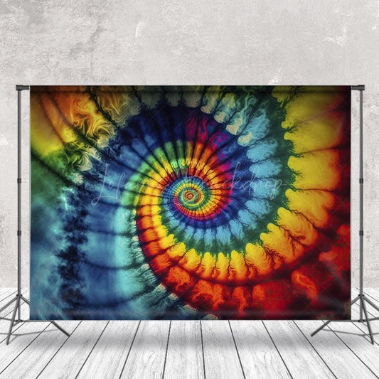 Lofaris Spiral Rainbow Color Smoke Fine Art Photo Backdrop