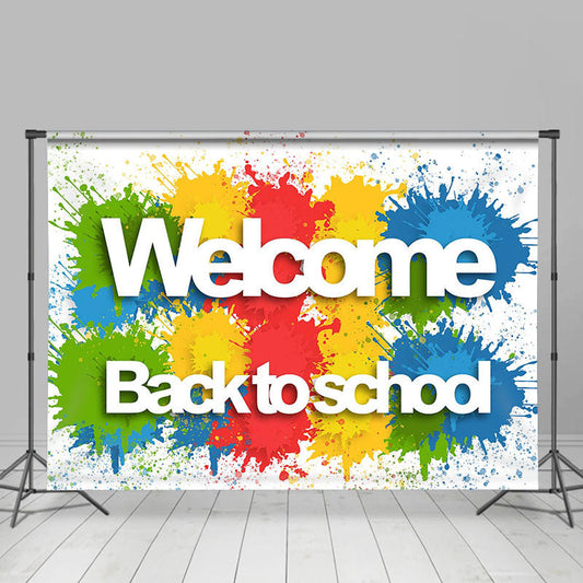 Lofaris Splashing Graffiti Welcome Back To School Backdrop