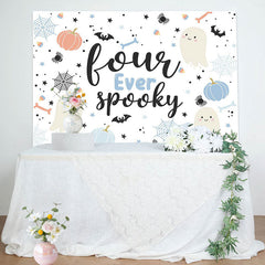 Lofaris Spooky Boo Halloween 4th Birthday Backdrop For Boy