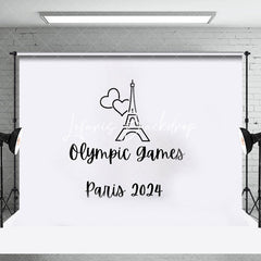 Lofaris Sport Eiffel Tower Olympic Games Paris 2024 Backdrop