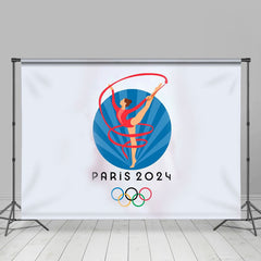 Lofaris Sport Ribbon Gymnastics Paris 2024 Olympic Backdrop
