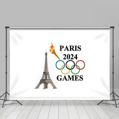 Lofaris Sport Torch Tower Paris 2024 Olympic Games Backdrop