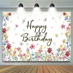 Lofaris Spring Colorful Floral Backdrop For Birthday Party