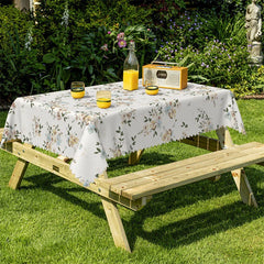 Lofaris Spring Flowers Pattern Square Tablecloth For Kitchen