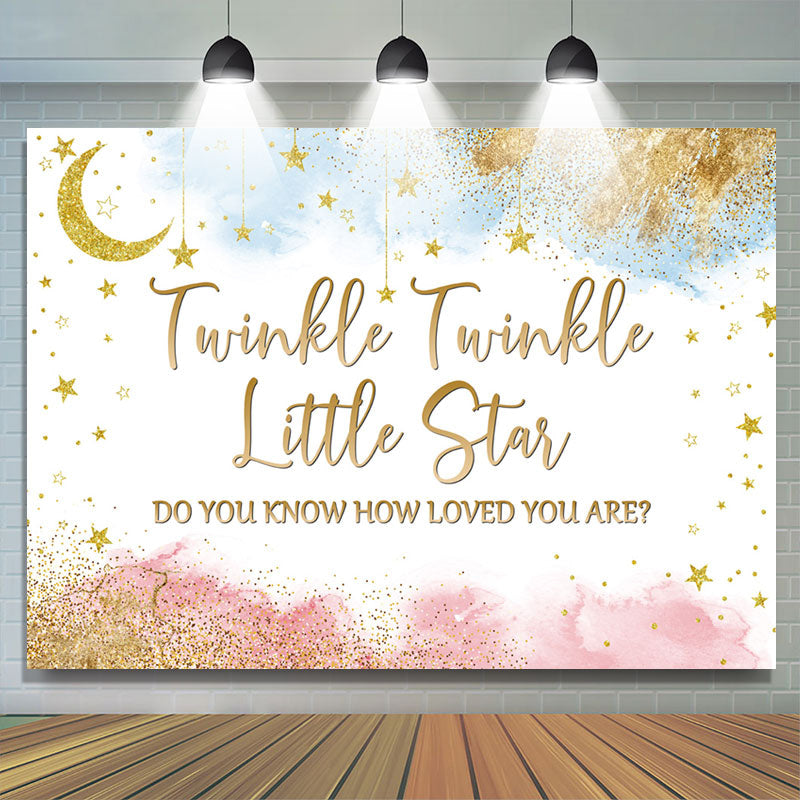 Lofaris Star Do You Know How Loved Are Baby Shower Backdrop