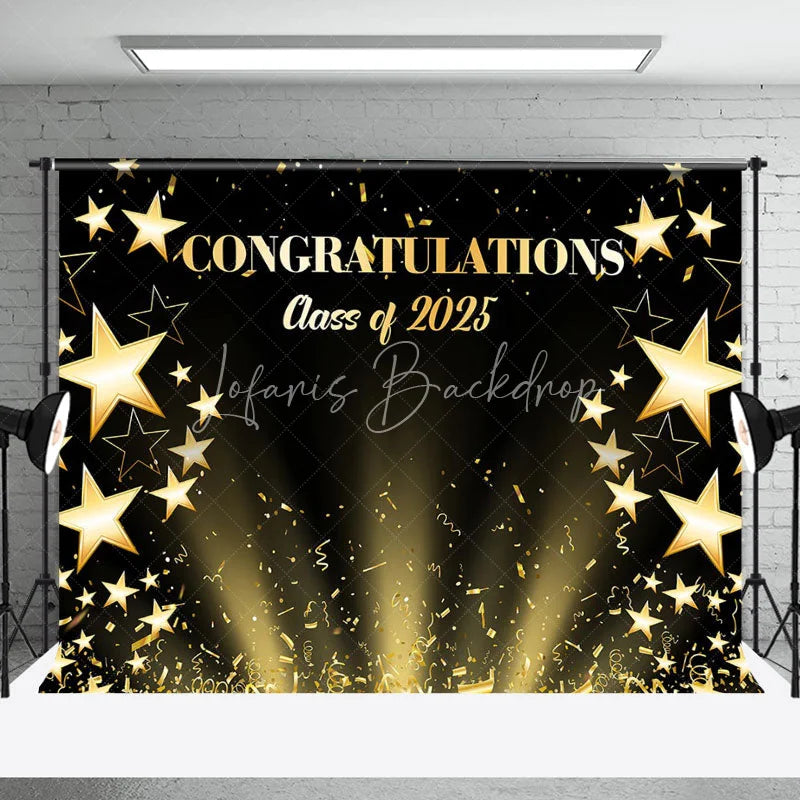Lofaris Star Ribbon Congratulations Class Of 2024 Backdrop
