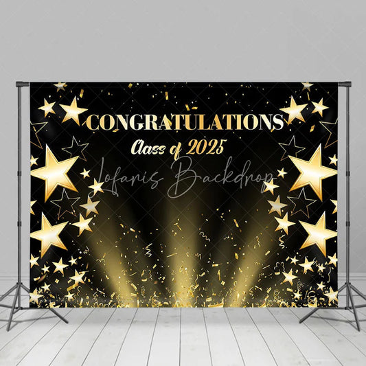Lofaris Star Ribbon Congratulations Class Of 2024 Backdrop