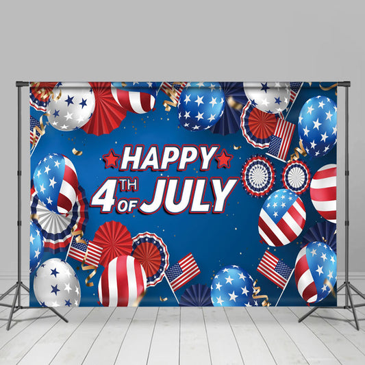 Lofaris Star Stripe Balloon July 4 Independence Day Backdrop