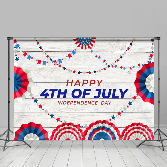 Lofaris Stars Happy 4th Of July Independence Day Backdrop