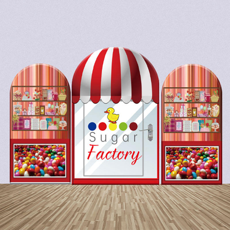 Lofaris Sugar Factory Store Baby Shower Arch Backdrop Kit
