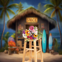 Lofaris Summer Holiday Cabin Boutique Beach Chair Backdrop