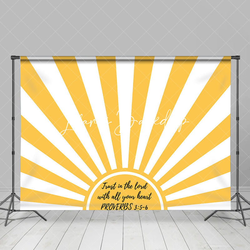 Lofaris Sun Trust In The Lord With All Your Heart Backdrop