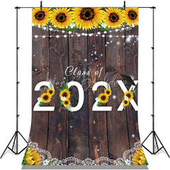 Lofaris Sunfloral And Bright Brown Wood Class Of 2022 Backdorp