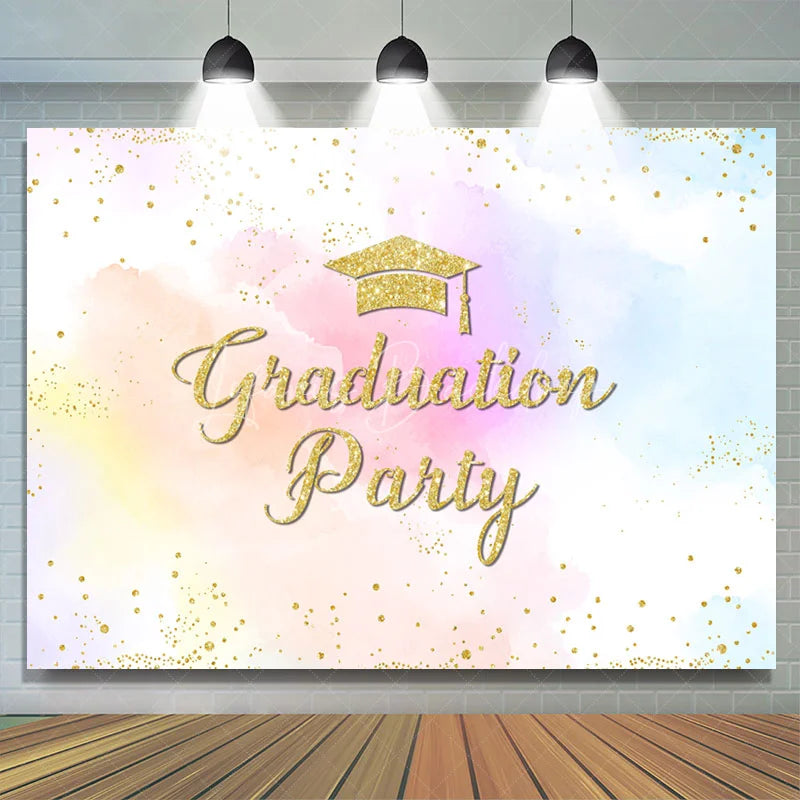Lofaris Sweet Color Graffiti Celebrate Graduation Backdrop
