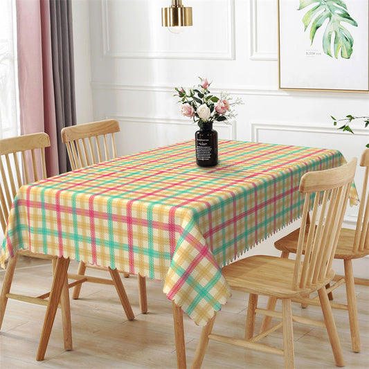 Lofaris Sweet Color Lines Spring Rectangle Tablecloth