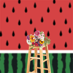 Lofaris Sweet Watermelon Birthday Backdrop For Photograph