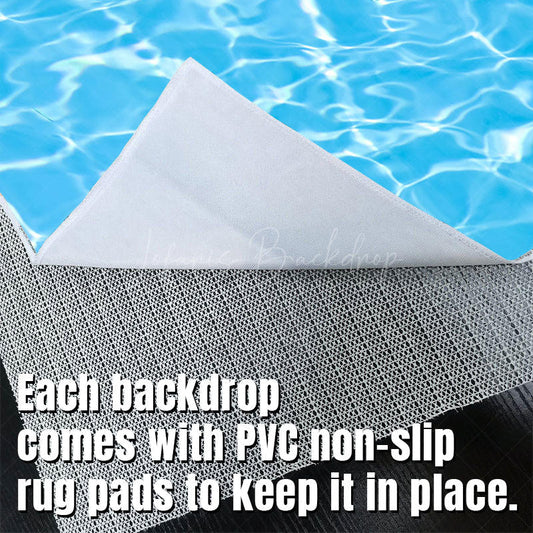 Lofaris Swimming Pool Splash Water Ripple Floor Backdrop