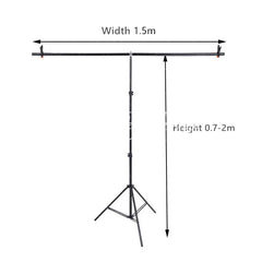 Lofaris T-Shape Adjustable Backdrop Stand Support Frame