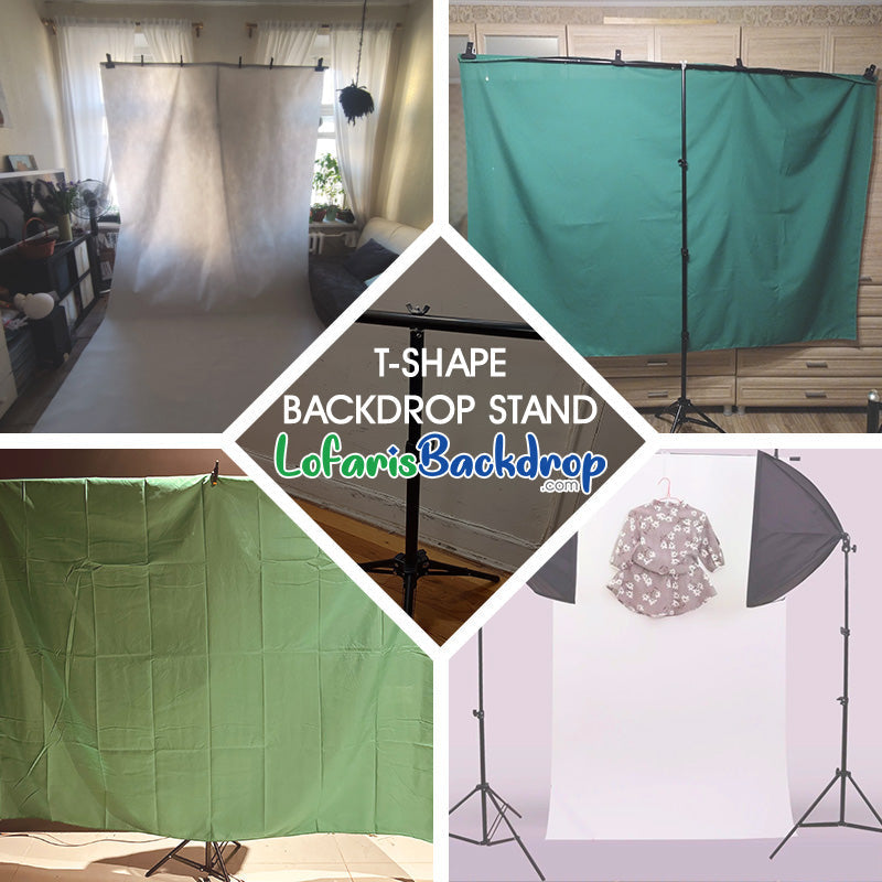 Lofaris T-Shape Adjustable Backdrop Stand Support Frame