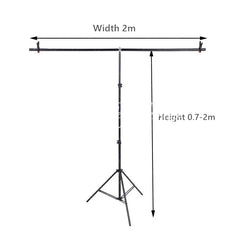 Lofaris T-Shape Adjustable Backdrop Stand Support Frame