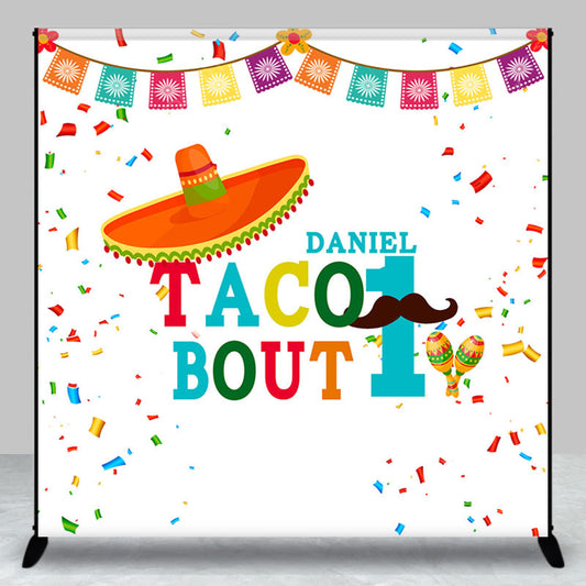 Lofaris Taco Bout One Fiesta Custom 1st Birthday Backdrop