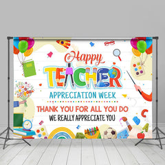 Lofaris Teacher Appecation Week Class Thank You Backdrop