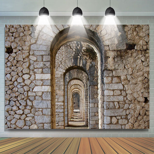 Lofaris Temple Of Jupiter Anxur Brick Wall Photo Backdrop