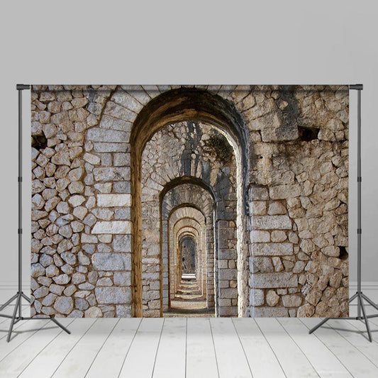 Lofaris Temple Of Jupiter Anxur Brick Wall Photo Backdrop