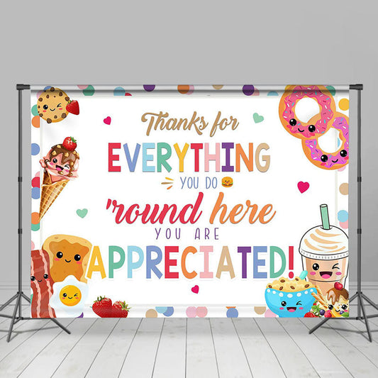 Lofaris Thank You For Everything Do Round Here Backdrop