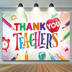 Lofaris Thank You Pencil Teacher Appreciation Week Backdrop