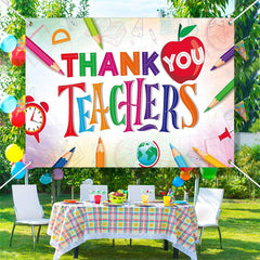 Lofaris Thank You Pencil Teacher Appreciation Week Backdrop